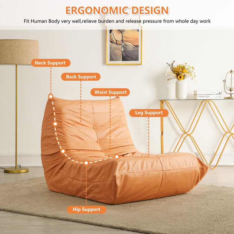 Trule Faux Leather Bean Bag Chair & Lounger & Reviews Wayfair